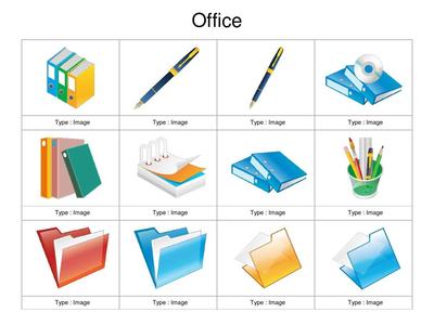 PPT圖標(biāo)素材之辦公用品圖標(biāo) 提升辦公演示的專業(yè)性與效率